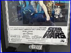 Star Wars Full Size Posters Signed And Framed With COA'S