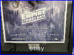 Star Wars Full Size Posters Signed And Framed With COA'S