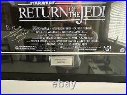 Star Wars Full Size Posters Signed And Framed With COA'S