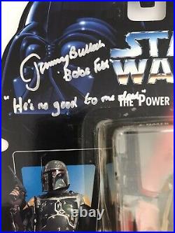 Star Wars JEREMY BULLOCH Signed BOBA FETT Figure With Movie Quote BECKETT COA