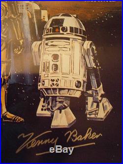 Star Wars Movie One Sheet Ltd Ed Hand Signed Auto Autograph Cast Poster With COA
