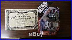 Star Wars R2 D2 Action Figure Signed by Kenny Baker with COA 2008