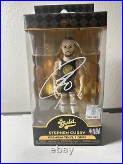 Steph Curry Signed Autographed Funko Pop Gold with COA. Olympic Gold