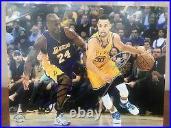 Steph Curry v. Kobe Bryant 8x10 Dual Autographs With COA