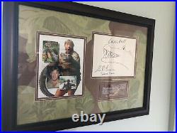 Steve Irwin Autograph And Drawing Framed With COA