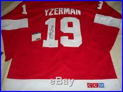 Steve Yzerman autographed Hockey jersey With COA Signed by NHL Red Wings Legend