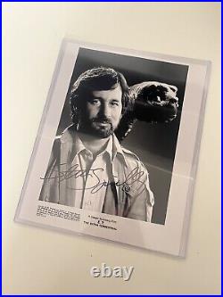 Steven Spielberg Signed Original 80s 10x8 Press Photo, With COA & LOA, ET, JAWS