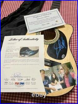 Steven Tyler Aerosmith signed autographed guitar with COA PSA DNA Certification