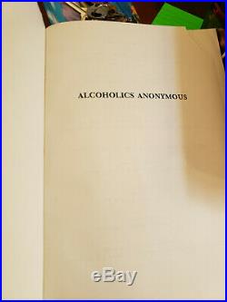 Stevie Ray Vaughan autograph Mega Rare Alcohol Anon book with Guitar Pick COA