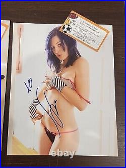 Stoya Adult Film Star Hand Signed 8x10 Photos With COA