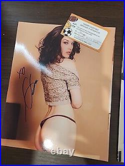 Stoya Adult Film Star Hand Signed 8x10 Photos With COA