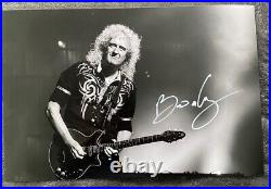 Stunning Brain May Queen Signed Photo 12x8 With Coa
