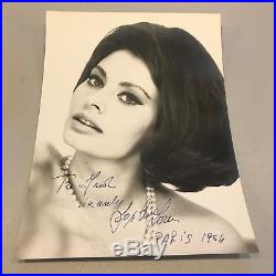 Stunning Sophia Loren 1964 Signed Autographed 8x10 Photo From Paris With JSA COA
