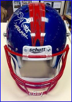 Superman American Football Helmet Signed By Brandon Routh With Psa Coa