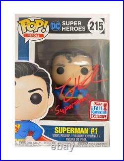 Superman Funko Pop Signed by Tyler Hoechlin 100% Authentic With COA