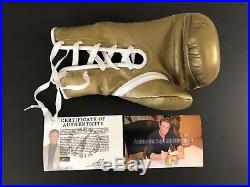 Sylvester Stallone Autographed Boxing Glove with COA Picture and Hologram ASI