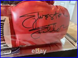 Sylvester Stallone Signed Glove with Case Display Coa Very Rare
