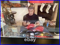 Sylvester Stallone Signed Glove with Case Display Coa Very Rare