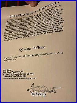 Sylvester Stallone Signed Rocky Poster With COA