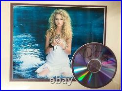 TAYLOR SWIFT Autographed Framed Signed DEBUT ALBUM Photo CD with COA