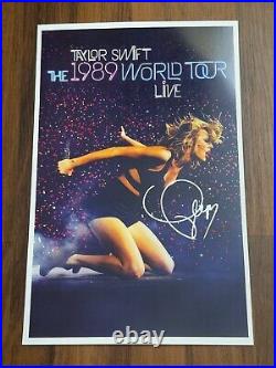 TAYLOR SWIFT POSTER 11x17 SIGNED & AUTHENTICATED with COA