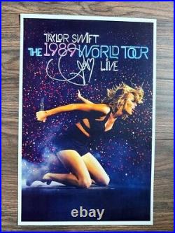 TAYLOR SWIFT POSTER 11x17 SIGNED & AUTHENTICATED with COA