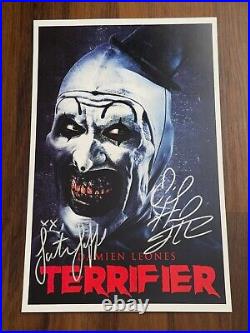 TERRIFIER MOVIE POSTER 11x17 SIGNED & AUTHENTICATED with COA