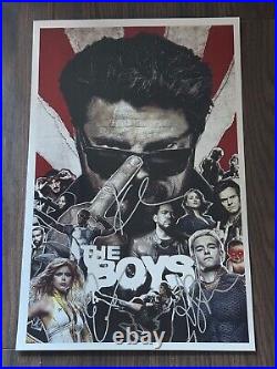 THE BOYS POSTER 11x17 SIGNED & AUTHENTICATED with COA