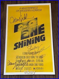 THE SHINING MOVIE POSTER 11x17 SIGNED & AUTHENTICATED with COA