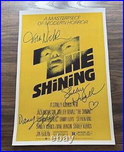 THE SHINING Signed Movie Poster 11x17 with COA Authentic Memorabilia