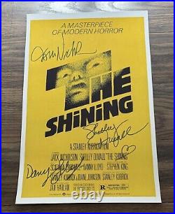 THE SHINING Signed Movie Poster 11x17 with COA Authentic Memorabilia