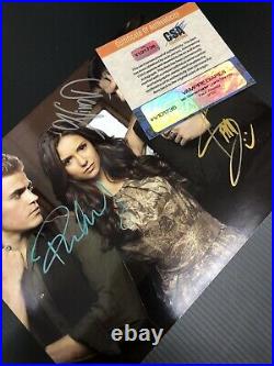 THE VAMPIRE DIARIES Authentic Hand Signed Autograph 8x10 Photo with COA