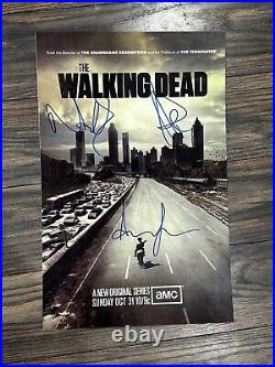 THE WALKING DEAD POSTER 11x17 SIGNED & AUTHENTICATED with COA