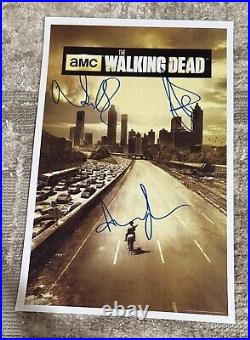 THE WALKING DEAD Signed Movie Poster 11x17 with COA Authentic Memorabilia