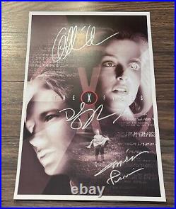 THE X FILES Signed Movie Poster 11x17 with COA Authentic Memorabilia