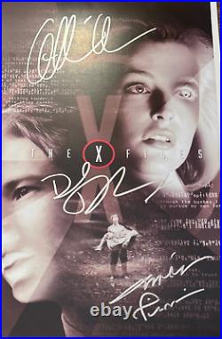 THE X FILES Signed Movie Poster 11x17 with COA Authentic Memorabilia