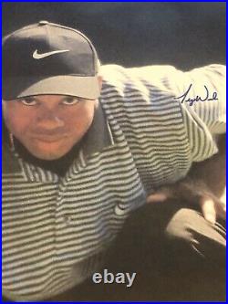 TIGER WOODS Signed Nike Poster ORIGINAL Signed With COA