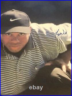 TIGER WOODS Signed Nike Poster ORIGINAL Signed With COA