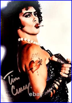 TIM CURRY Rocky Horror Picture Show FRANK Signed 7x5 Autograph with COA