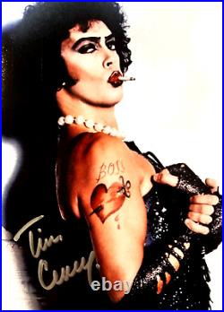 TIM CURRY Rocky Horror Picture Show FRANK Signed 7x5 Autograph with COA