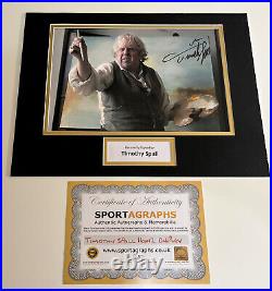 TIMOTHY SPALL SIGNED PHOTOGRAPH DISPLAY ALONG WITH COA 16x12 Rare Availability