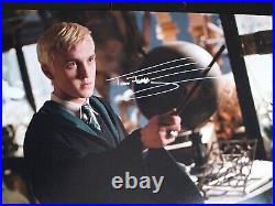 TOM FELTON IN HARRY POTTER Genuine signed 12x8 with coa SUPERB