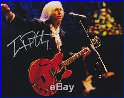 TOM PETTY SILVER Autographed 8 x 10 COLOR Photo with COA