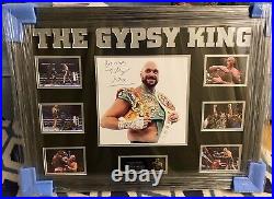 TYSON FURY Signed and Framed Picture Montage Comes with a COA