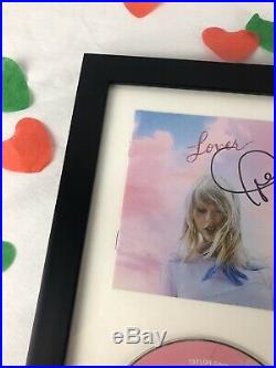 Taylor Swift Framed Signed Lover Booklet autograph with COA and confetti ME! CD