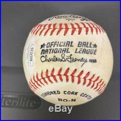 Ted Kluszewski Single Signed Autographed Baseball With JSA COA