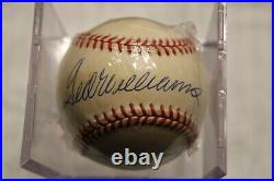 Ted Williams Autographed Baseball OAL Sweetspot with COA PSA/DNA Guarantee HOF