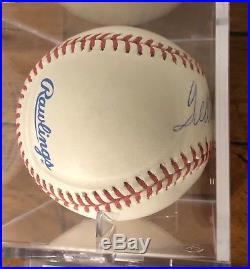 Ted Williams Autographed Signed Baseball Ball with case And COA