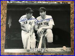 Ted Williams & Joe DiMaggio Autographed 8x10 Photo with COA