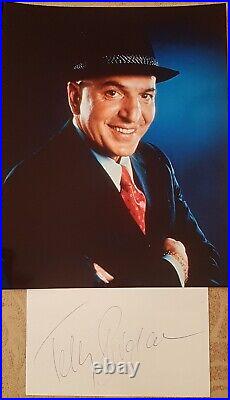 Telly Savalas signed album page 6x4 with Kojak photo. With AFTAL COA